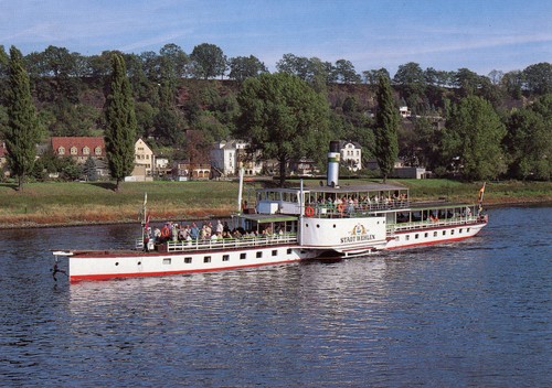 Schaufelraddampfer stadt - schaufelraddampfer,