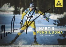 Biathlon-Originalautogrammkart