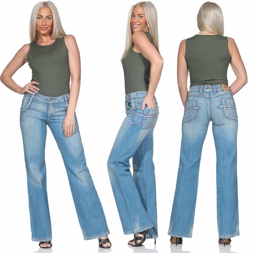 Damen straight leg schlaghose - straight,