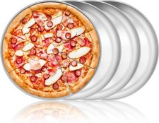 Pizzablech 4er set edelstahl - set,,