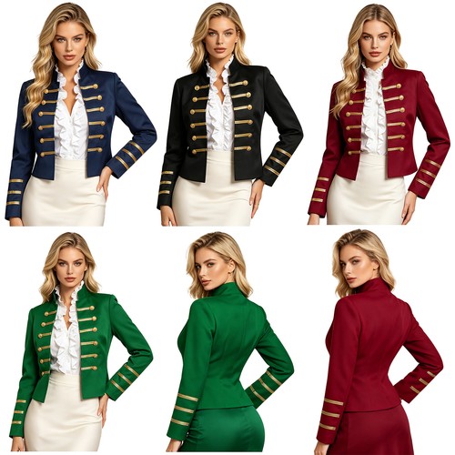 Damen jacke steampunk mantel - damen,