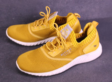 Mustang Damen Sneaker Sportschuhe Gr. 38 senfgelb Flyknit Stretch Slip-On  BS935