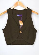 Heine Strickweste Gr. 32 Braun Weste Damenweste Jascke Strick Neu