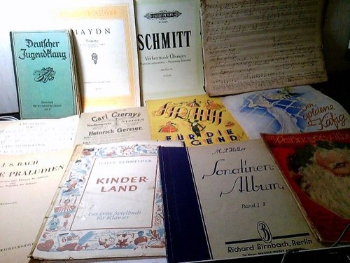 Konvolut div notenhefte - 12, div.