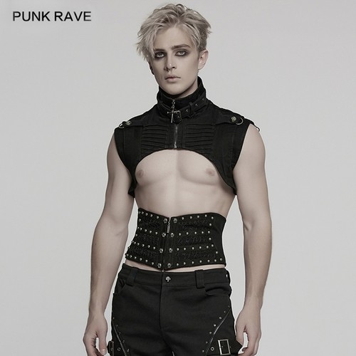 Punk rave men black gothic - rave,