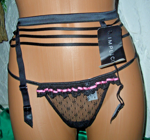 Heißer satin strapsgürtel - satin,