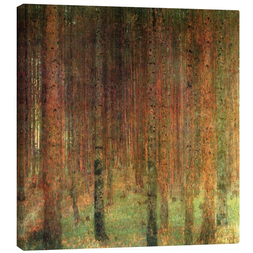 Leinwandbild tannenwald - leinwandbild,