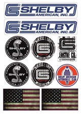 SHELBY USA Aufkleber Set A4