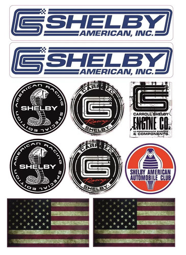 Shelby usa aufkleber set - shelby,