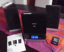 Musikanlage Radio +CD-Spieler vertikal mit  externen Lautspr.-Boxen von MEDION