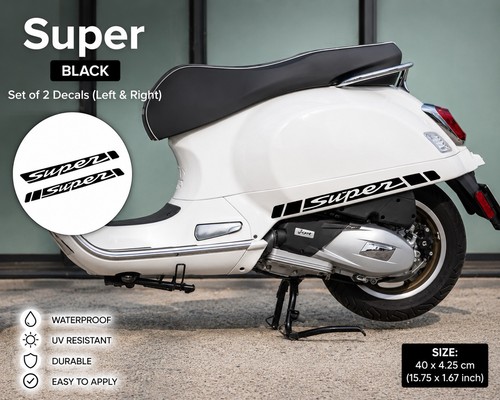 Vespa super seitenaufkleber - vespa,