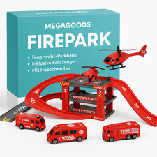Parkhaus Spielset Kinder Feuerwehr Rettungsstation Autos DE.