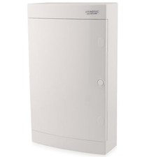 Sicherungskasten Aufputz IP40 Verteiler Gehäuse 3-reihig 36 Module weiße Tür