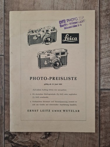Leica photo preisliste - leica,
