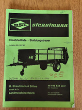 Strautmann Stalldungstreuer Ersatzteilliste Spare Parts List Anhänger   KL