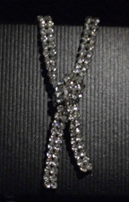 Strassschmuck Collier in Krawatten-Optik