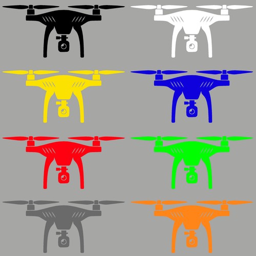 Aufkleber sticker quadrocopter - aufkleber,