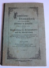 FAMILIEN-STAMMBUCH, Bitterfeld-Holzweißig, Reichsgesetz 1875, 1920 bis 1979