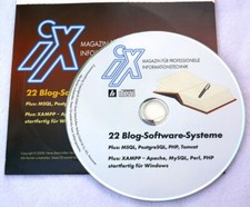 iX Software CD 7/2008: 22 Blog-Software-Systeme, MSQL PostgresSQL Tomcat, Apache