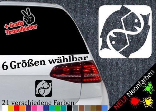 Fische aufkleber 6größen - aufkleber, -6größen
