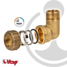 Messing-Klemmverbinder 90°