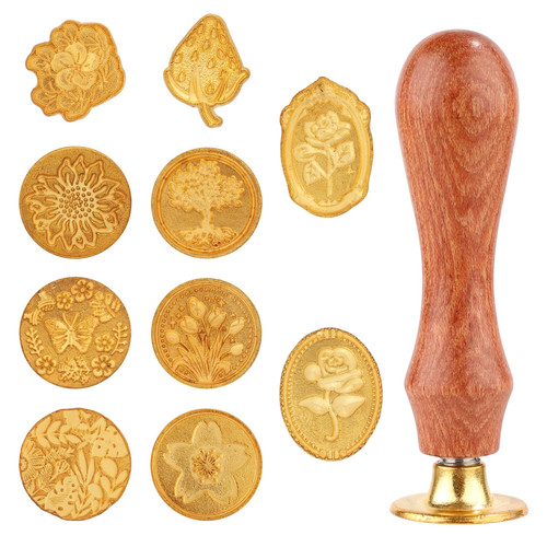Wachssiegel stempel set 10stk - wachssiegel-stempel-set,,