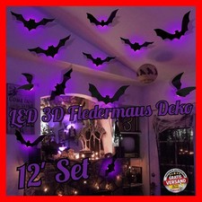 12 LED Fledermaus Deko3D