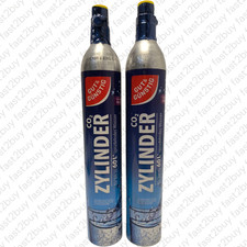 2 er Set  Co2 Zylinder Kartusche Flasche 60L voll Kohlensäure Art Sodastream