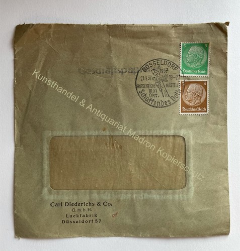 Briefumschlag 1937 düsseldorf - 1937,