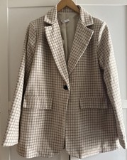 Damen Blazer Jacke Creme