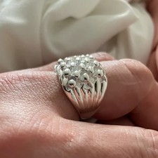 Exquisite 18K Weiß Gold Über