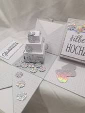 Geschenkbox,Explosionsbox,silb