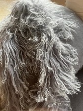 zottelfell schal stola pelz riesig neu