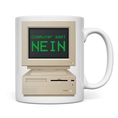Tasse computer sagt nein - computer,