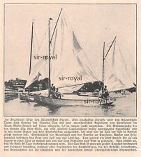 Thomas Day auf seiner Sea Bird Yacht - 1911 ~11x12cm