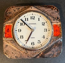 Vintage Wanduhr DUGENA – Made in Germany – Keramikgehäuse