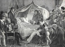 NAPOLEON auf seinem Sterbebett