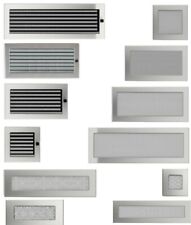 Lüftungsgitter Warm Luftgitter regulierbar Ofen Gitter Edelstahl gebürstet