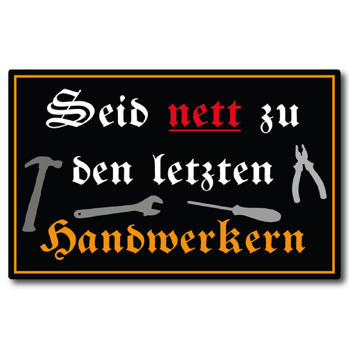 Handwerker nett aufkleber - handwerker,