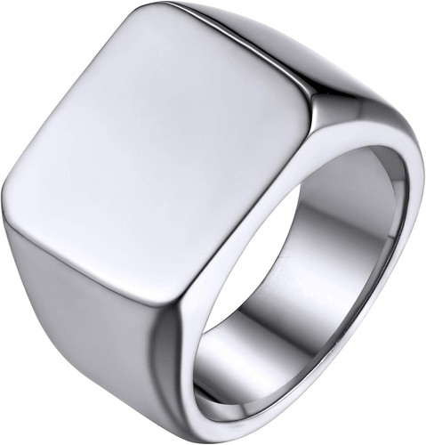 Edelstahl herren siegelring - herren,