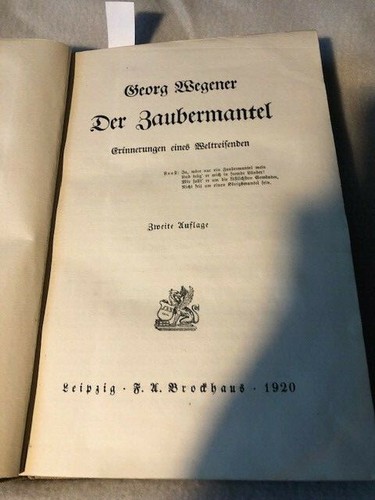 1920 georg wegener der - ,