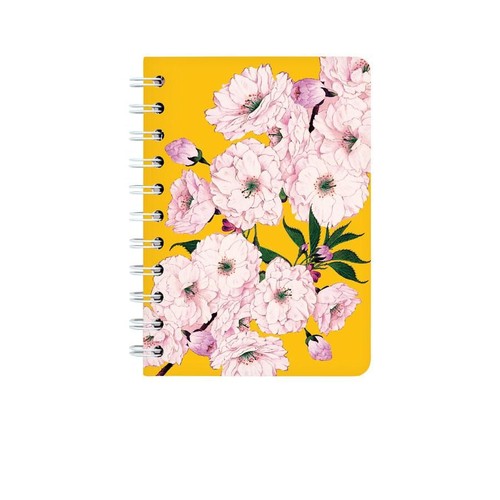 Ringbuch kirschblüte gelb - ringbuch, a6