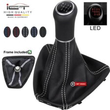 ICT Schaltknauf passend für BMW E90 E91 E92 E93 Schaltsack beleuchtet Leder A03