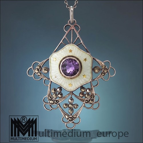 Jugendstil anhänger silber - jugendstil,