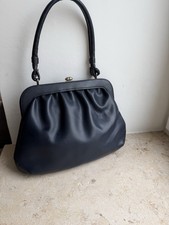 Schwarze Vintage Handtasche