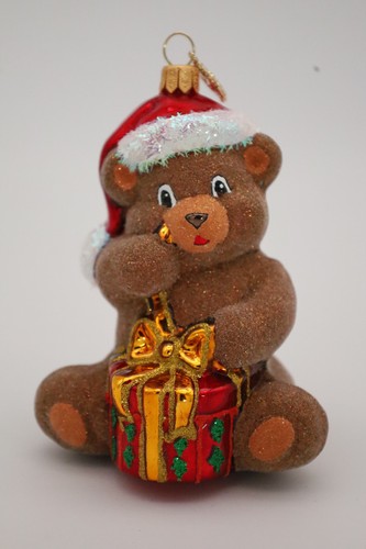 Glas ornament teddybär mit - teddybär,