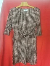 Joachim Bosse Kleid GR 42 rot schwarz weiß MUSTER Wow