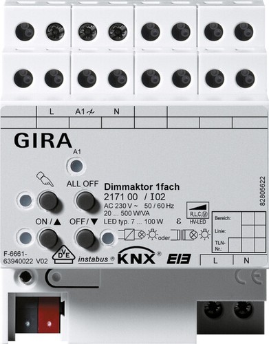 Gira dimmaktor 217100 - dimmaktor,