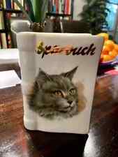 Spardose Sparbuch aus Porzellan Katze Hädrich & Sohn aus Reichenbach/Thüringen