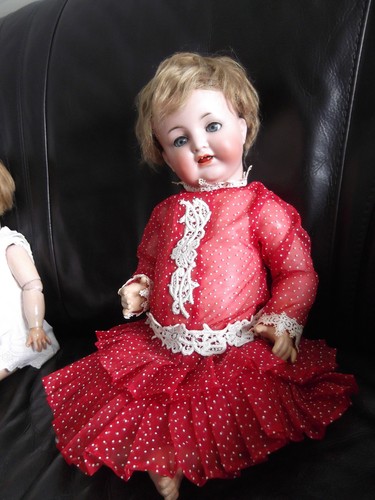Antike porzellankopfpuppe - antike,